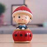 Matériel: Résine. FFFTAN Petite Statue,Mignon Creative Simple Résine Ancien Ministre Statue Belle Petit Bobblehead Artisanat pour Voiture Maison Bureau Étagère Décor Famille Couples Collection Art Cadeau