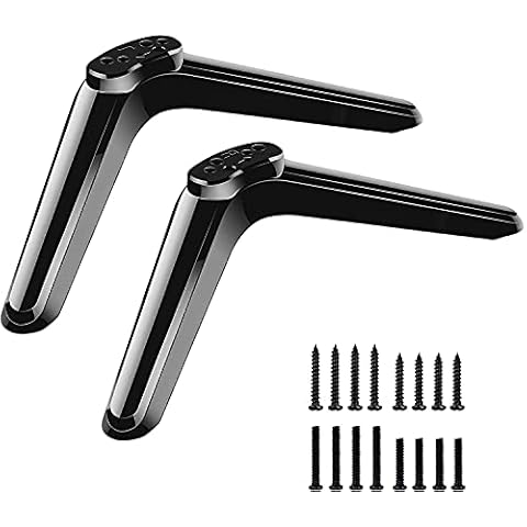 Pedestal TV Stand Feet Leg Fit for TCL 40-50 Inch Smart TV Table Top Base Stand for 40S515k 40ES560 43DP600 43P610 49DP600 Smart TV Base Stand with Screws Cover