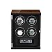 Boîte de remontoir pour 4 montres automatiques LCD avec panneau tactile intégré et éclairage LED 5 modes de rotation avec télécommande et affichage automatique Mec