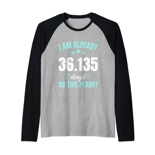Ya estoy 36135 Días En Este Planeta Cumpleaños 99 Camiseta Manga Raglan