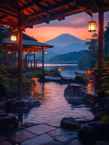 Kit Peinture Diamant Débutant Facile 5D Broderie Japon Mont Fuji