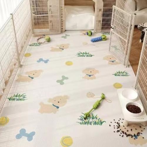 MLTUN MAKAN 幅広・大判・防水・防漏・速乾・防臭・防カビ・滑り止め加工の犬用トイレマット。フリーカット・丸洗いOK・繰り返し使える敷パッドは防音・保温効果も サッと拭けて、噛んでも破れません。家庭・オフィス・廊下などあらゆるシーンで活躍。犬猫用・