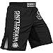 Hardcore Training Fight Shorts Wrestling Men's Homme Combat Shorts Arts Martiaux MMA BJJ Fitness Muay Thai Boxe Grappling No Gi Sparring Black XL