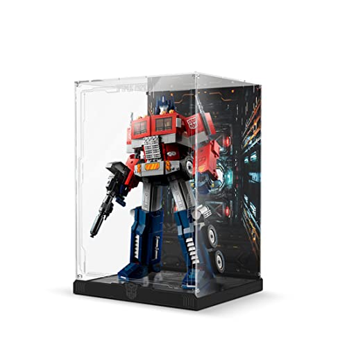 TopBrixx Display Case for Lego Optimus Prime 10302, 3MM Acrylic Display Box for Lego 10302 (No Model Set Included)