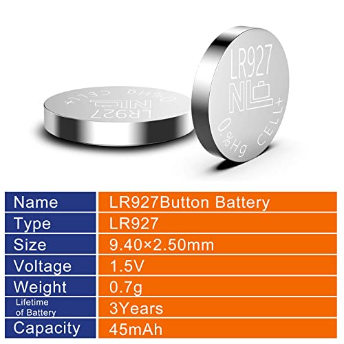 Pkcell Sr927W 395 Sr927 Lr927 Ag7 Alkaline Watch Batteries 10 Counts #TOP1