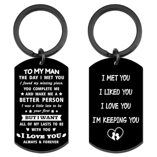 Sweetest Day Gifts for Him Husband Boyfriend Keychain BF I