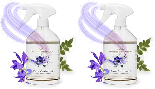 VICKY MARTIN BERROCAL HOME SPRAY PURE CASHMERE 500ML - Pulverizador - Cítrico (Paquete de 2)