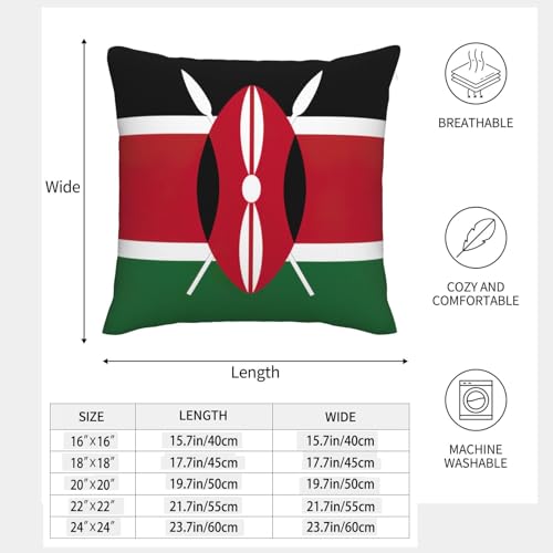 Housse de coussin Kenya de qualité EdWal lot de 2 finitions soignées - 5