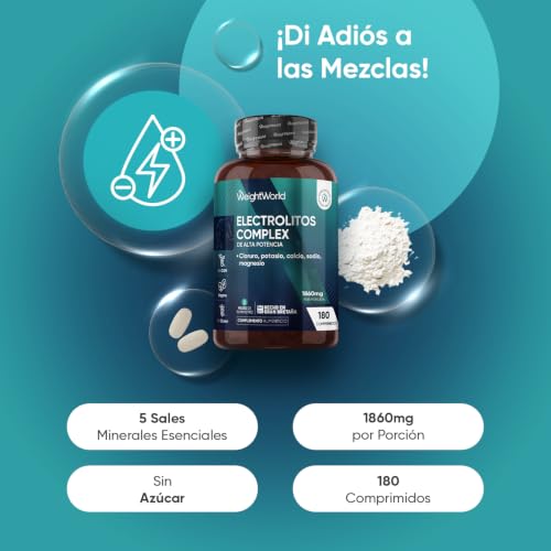 Miniatura 2 de Electrolitos Keto Sin Azúcar 930mg - 180 Comprimidos Veganos - Magnesio, Potasio, Sodio, Calcio Y Cloruro Que Aportan Sales Minerales Para Deporte Para 6 Meses, Sin Ogm Ni Gluten
