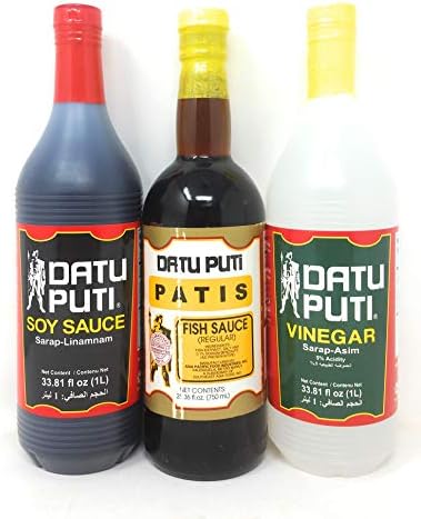 Datu Puti Vinegar, Soy Sauce, & Fish Sauce (Patis) Value Pack