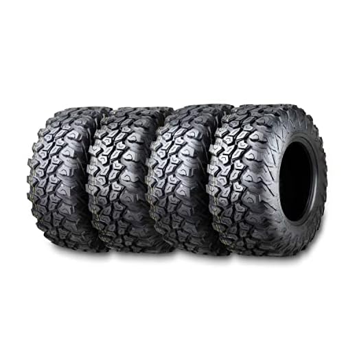 Set 4 FREE COUNTRY DOT ATV UTV Tires 25X10R12 8PR Radial w/Side Scuff Guard 10354