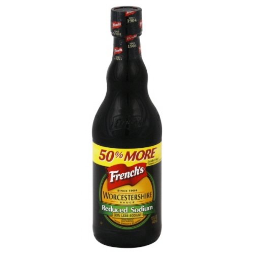 French's Worcestershire Sauce, Reduced Sodium 15 Fl Oz (Pack of 3) Barbecue