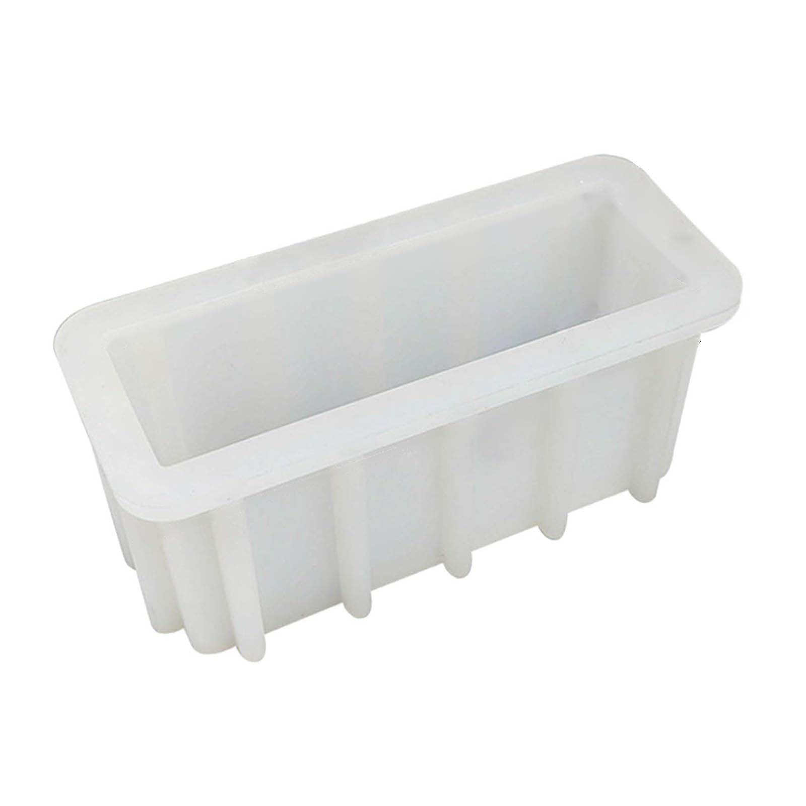 Tsophreniq Rectangle Silicone Mold for Soap Making Soap Bread Cake Chocolate Storgae Tray Molds Supplies Silicone Molds for Resin