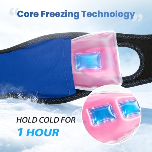 Image of NEWGO Wisdom Teeth Ice Pack Head Wrap, 1 Hour Long Lasting Cold Therapy | Ear Hole Design, Face Ice Pack for TMJ, Oral Surgery, Tooth Extraction, Cheek Pain, Teeth Removal