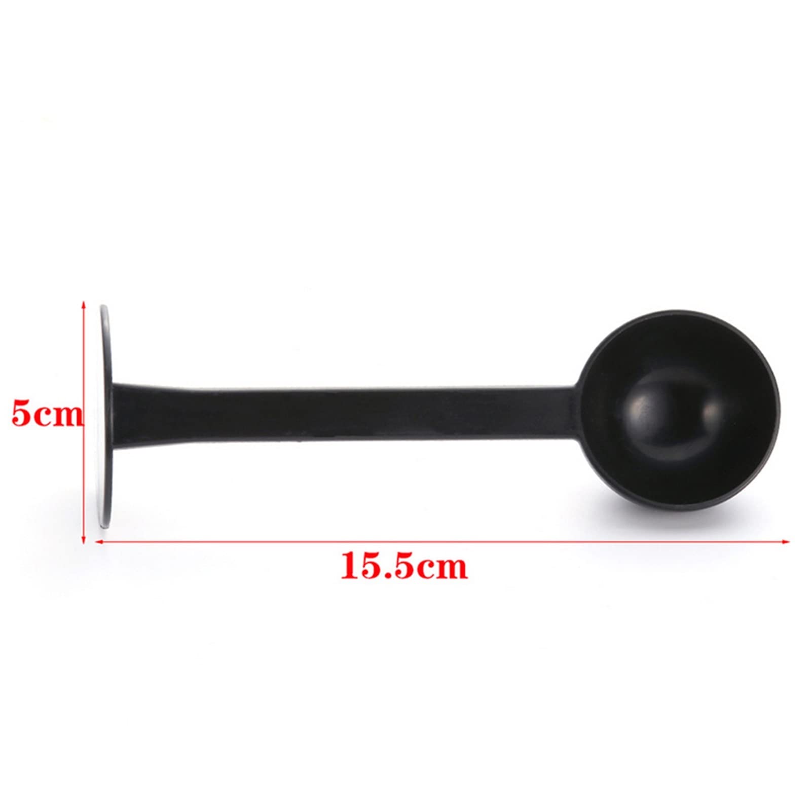 Cucharones de Cocina Cuchara para apisonar café en Polvo Cuchara medidora de plástico para Granos de café para máquina de Espresso Utensilios para café Accesorios de Cocina (Negro)