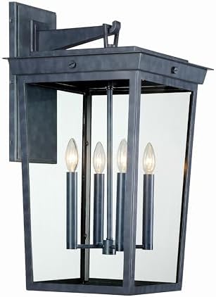 Crystorama Belmont 4 Light Graphite Outdoor Sconce