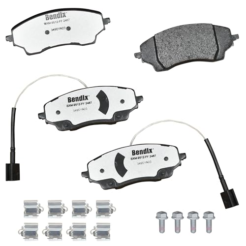 Image of Bendix Fleet Metlok MKD2467FM Semi-Metallic Rear Brake Pads for Ram ProMaster 1500 2023-2022, ProMaster 2500 2023-2022, ProMaster 3500 2023-2022