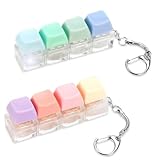 2PCS Tastatur Fidget Spielzeug für Erwachsene Tastatur Schlüsselanhänger Bunter Button Fidget Tastatur Clicker Mechanischer Schalter Stressabbau Schlüsselanhänger für Dekompression Verbrauch Zeit