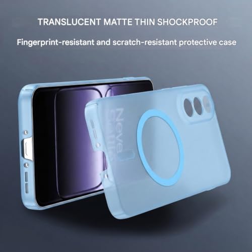 Image of DIZORO Matte Case for Oneplus Nord 5 Compatible with MagSafe, Camera Lens Full Protection, Shockproof Translucent Frosted TPU Soft Phone Cover, Anti-Fingerprint (Sierra)