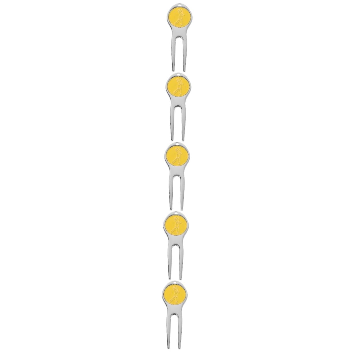 Outil de réparation de gazon de golf portable et fourche à divot verte compacte - 8