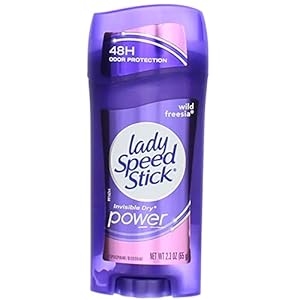 Lady Speed Stick Antiperspirant Deodorant, Invisible Dry, Wild Freesia 2.30 oz (Pack of 4)