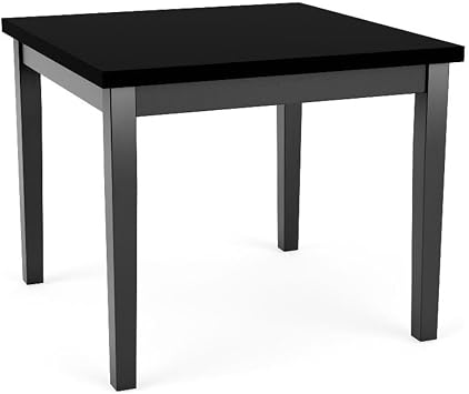 Lenox Wood Reception Waiting 24x24 Wood Corner Table/Black Wood/Black