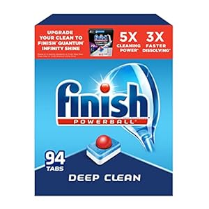 Finish – All in 1 – Dishwasher Detergent – Powerball – Dishwashing Tablets – Dish Tabs – Fresh Scent, 94 Count (Pack of 1) – Packaging May Vary