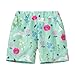 Toddler Cute Swim Trunks Fashion Summer Beach Shorts Boys Girls Casual Pull On Relaxed Fit Linen (Green, 4-5 Years)