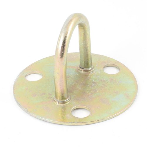 Aexit Floor Ceiling Rigging Mount Metal Round Base Hook Hanger Bronze Tone Turnbuckles 2