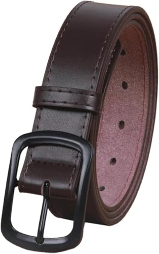 Sress Belts Men Dress Belt Waist Strap Metal Pin Buckle Waistband Pu Leather Belt 100cm,110cm,115cm,120cm Casual Belts - Main Image
