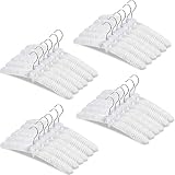 24 Pieces Satin Padded Hangers Satin Hangers with Anti-Rust Swiveling Hook Shoulder Hangers for Hang