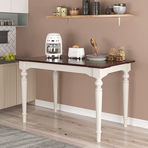 Dining Table For Kitchen Living Room, Mid-Century Rectangular Table For Small Apartment, 47.2" L X 27.6" W X 30" H #TOP14