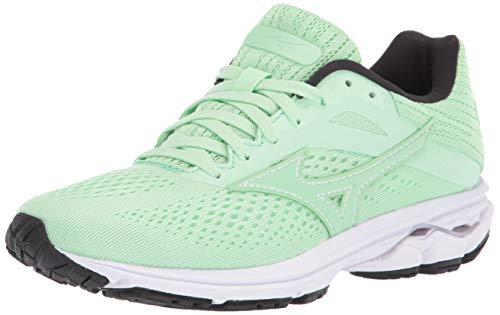 Mizuno Women's Wave Rider 23 Running Shoe, Patina Green, 11.5