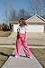 Arshiner Girls Pink Floral Fashion Outfit, Puff Sleeve Top & Wide Leg High Waisted Pants 13-14 Years