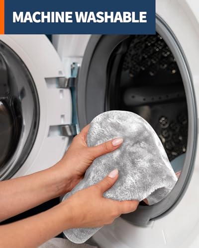 Microfiber Toilet Lid Cover, Soft Velvet Toilet Cover; Absorbent, Machine Washable, Comfortable, Durable Adjustable Toilet Seat Cover Fits Most Toilet Lids (light gray)
