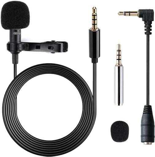 Gyvazla Micrófono de Solapa, Omnidireccional lavalier Micrófono de Condensador de 6.5pies Audio Cables para Grabación Entrevista/Videoconferencia/Podcast/Dicción de Voz/Phone | Ya disponible en tu tienda friki favorita! En mundofriki.es! Gyvazla Micrófono de Solapa, Omnidireccional lavalier Micrófono de Condensador de 6.5pies Audio Cables para Grabación Entrevista/Videoconferencia/Podcast/Dicción de Voz/Phone | Ya disponible en tu tienda friki favorita! En mundofriki.es!