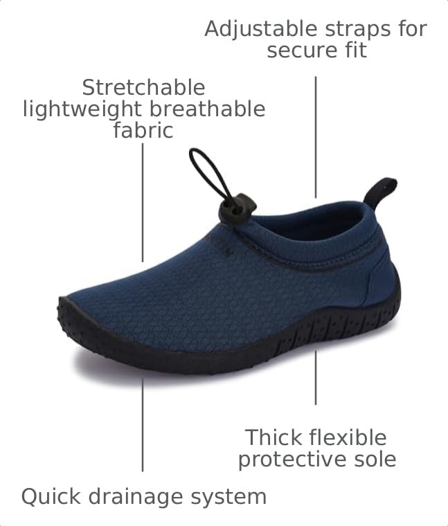 Image of WHITIN Little /Big Kids Amphibious Water Shoes | Boys /Girls Aqua Socks Z1K01