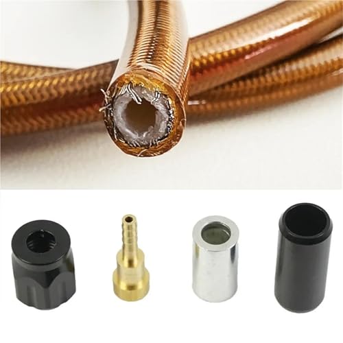 Durite frein AN3 flexible 3000mm de haute précision avec raccords 28°