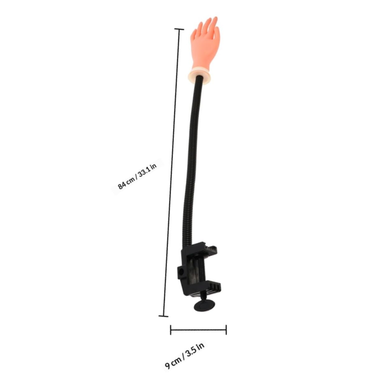 Material Plástico para Practicar Uñas de Mano Falsa de Silicona con Soporte y Alta Simulación Adecuado para Entrenamiento de Manicura
