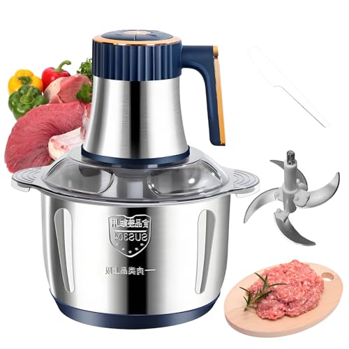 Electric Food Chopper & Processor 800W 3L Stainless Steel