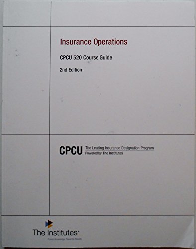 INSURANCE OPERATIONS-COURSE GUIDE