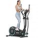 Dripex Crosstrainer für Zuhause, Magnetischer Ellipsentrainer mit 8 kg Schwungrad, leiser und laufruhiger Ellipsentrainer für Zuhause, 16 Widerstandsstufen, 38 cm Schrittlänge, LCD-Monitor (Türkis)