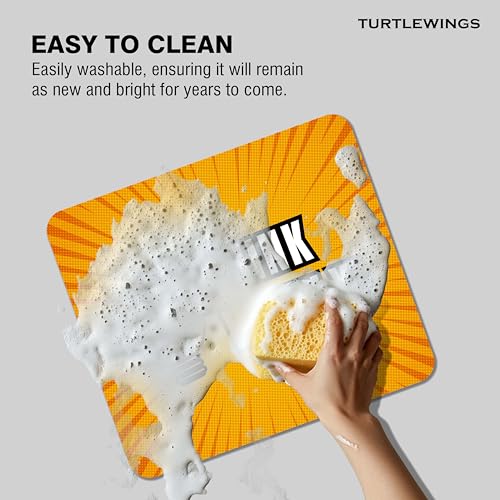 Image of TURTLEWINGS | Mousepad | Inspirational Quote Mousepad - 22x18 cm, 3mm Thick | Abstract Design Non-Slip Rubber Base | Office, Study & Gaming Use | Premium Smooth Surface 2 (Design 03)