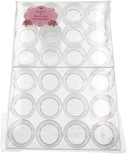 Princess-style ネイルケース ビーズケース アクリルコンテナ 小分け容器 24個セット