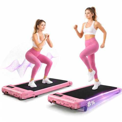 Image of ANCHEER Walking Pad with Incline, Under Desk Treadmill with Vibration Plate