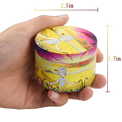 Jwex Grinder 2.5" Cartoon Yellow #TOP1