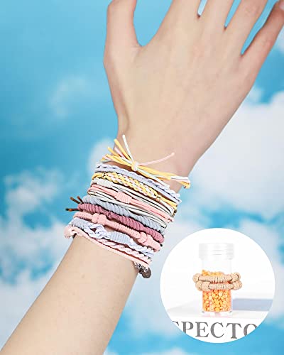 Volnova Boho Bracelet Hair Ties For Women 20 Pieces Elastic Hair Ties For Thick Hair 5 Styles Of Dual-Use Bracelets And Hair Tie No Damage Hair Accessories For Girls #TOP3