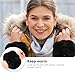 FRCOLOR Furry Wrist Cuff Warmer Pair Black Faux Fur Arm Warmers Winter Wristbands for Women Fashionable Cold Weather Accessories