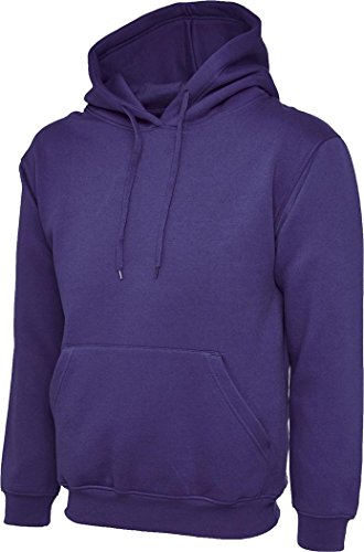 Image of Uneek Uc502 Classic Hooded Sweatshirt Purple Xl