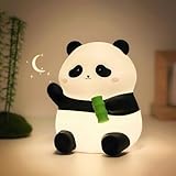 Daixinde Panda Night Light, Cute Panda Lamp, Rechargeable Dimmable Silicone Nightlight with Timer, Squishy LED Animal Night Lamp, Kawaii Room Desk Decor Baby Night Light for Bedroom Kids Room